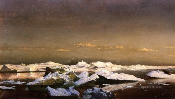 フローアイスボートの海景 ウィリアム・ブラッドフォード Oil Paintings